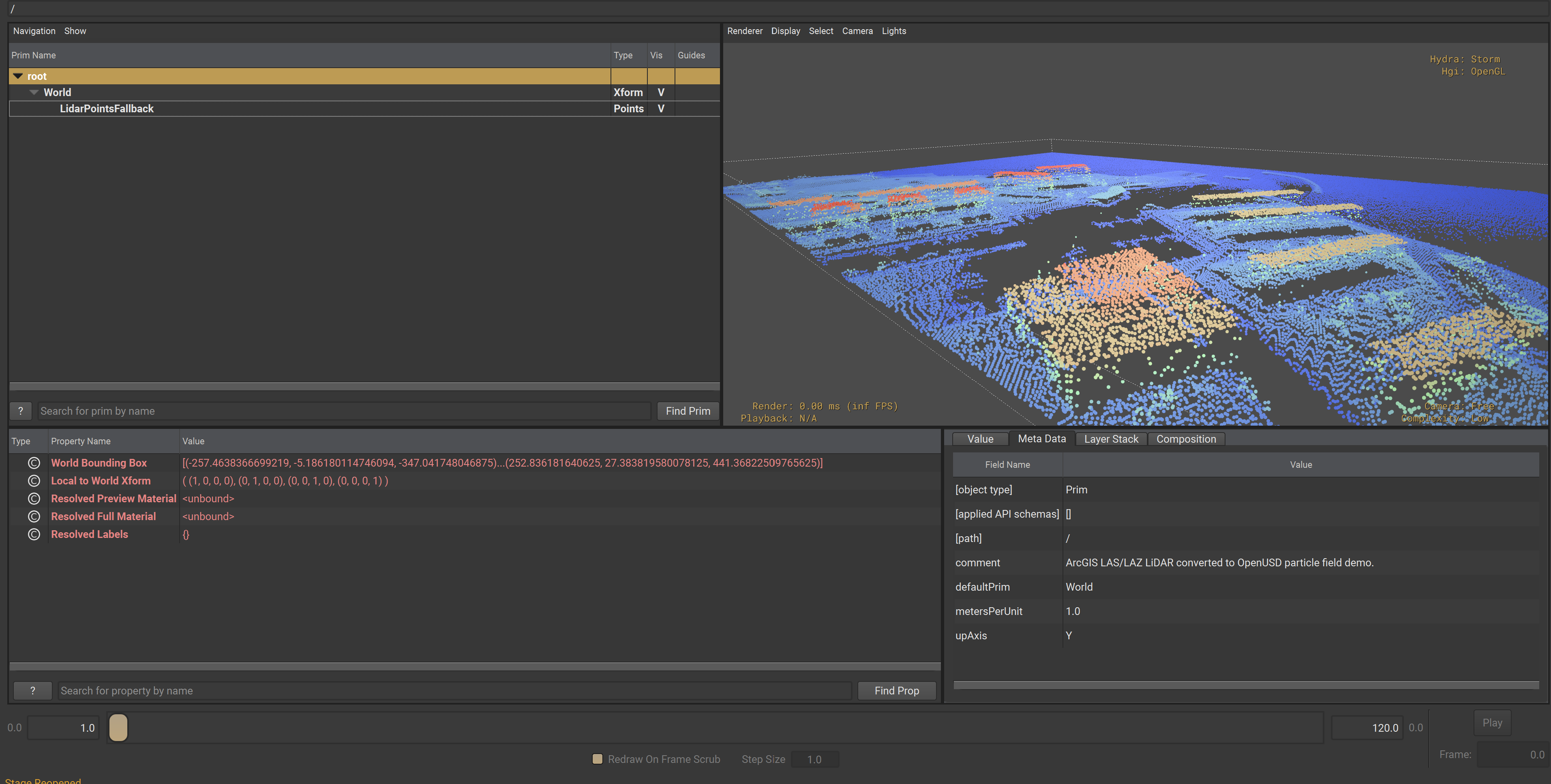 OpenUSD LiDAR Data Support